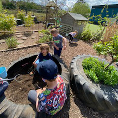 Outdoor nursery playground